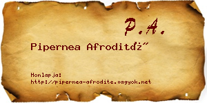 Pipernea Afrodité névjegykártya